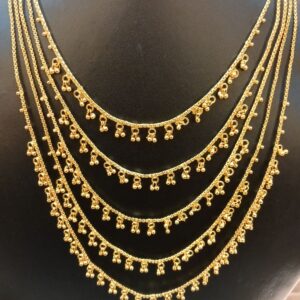 Lahori 5 Layer Chain Necklace Set