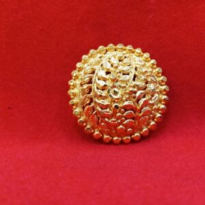 Gold-Plated Round-Shaped Pendant