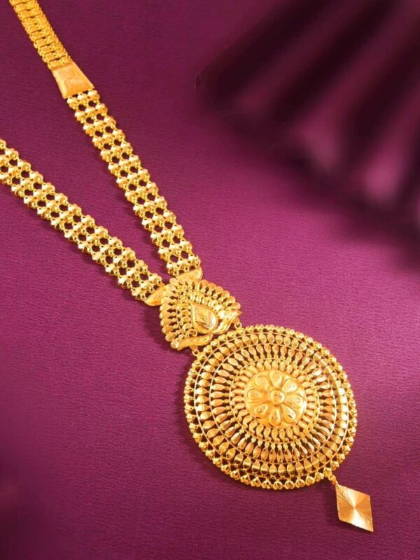 Women 24k copper gold plated sitahar necklace