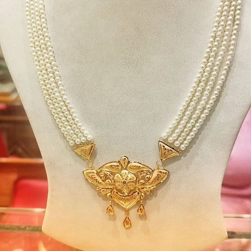 24K Copper Gold Plated Sitahar Necklace