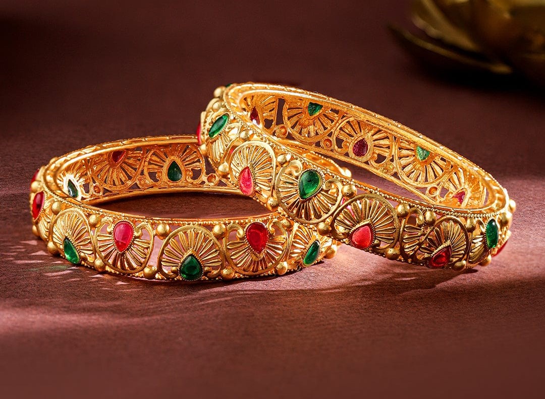 24K Gold Plated Bangles for Women