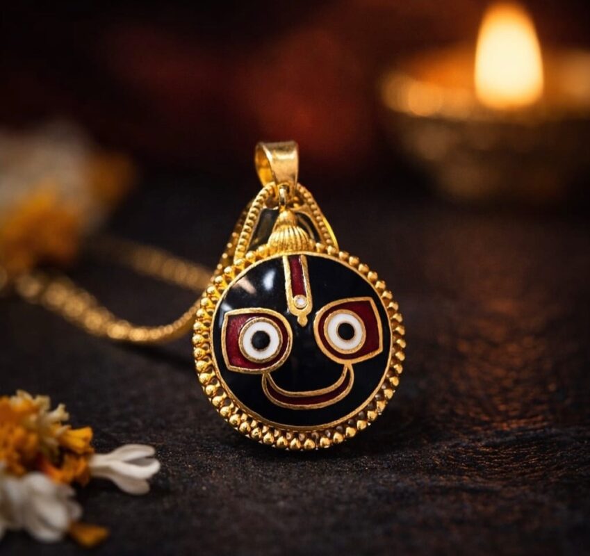 Jagannath Copper Gold Plated Choker